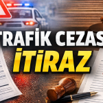 Trafik cezası itiraz nasıl yapılır görseli; radar cezası, ceza makbuzu ve sulh ceza hakimliğine sunulan iptal damgalı dilekçe temsili.