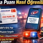 Ceza puanı nasıl öğrenilir e-Devlet üzerinden sürücü belgesi ceza puanı sorgulama ekranı ve 100 puan ehliyet cezası uyarısı